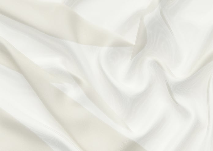 Pavia Voile, White Primrose - Motorised Roman Blind - Image 4